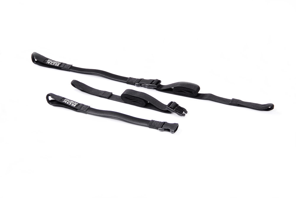 Correas SW-Motech ROK - 2 correas ajustables. Negro. 500-1500 mm.