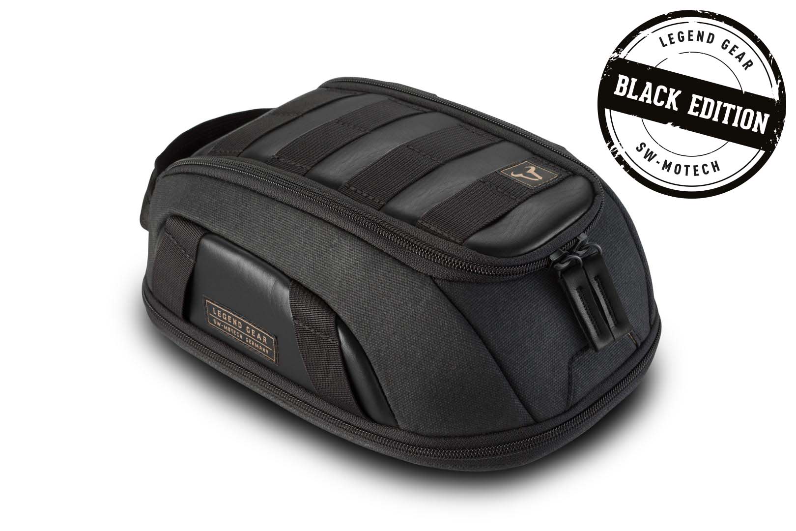 Image of SW-Motech Legend Borsa serbatoio magnetica LT1 - Black Edition - 3.0 - 5.5 l. Chiusura magnetica. A prova di spruzzi.