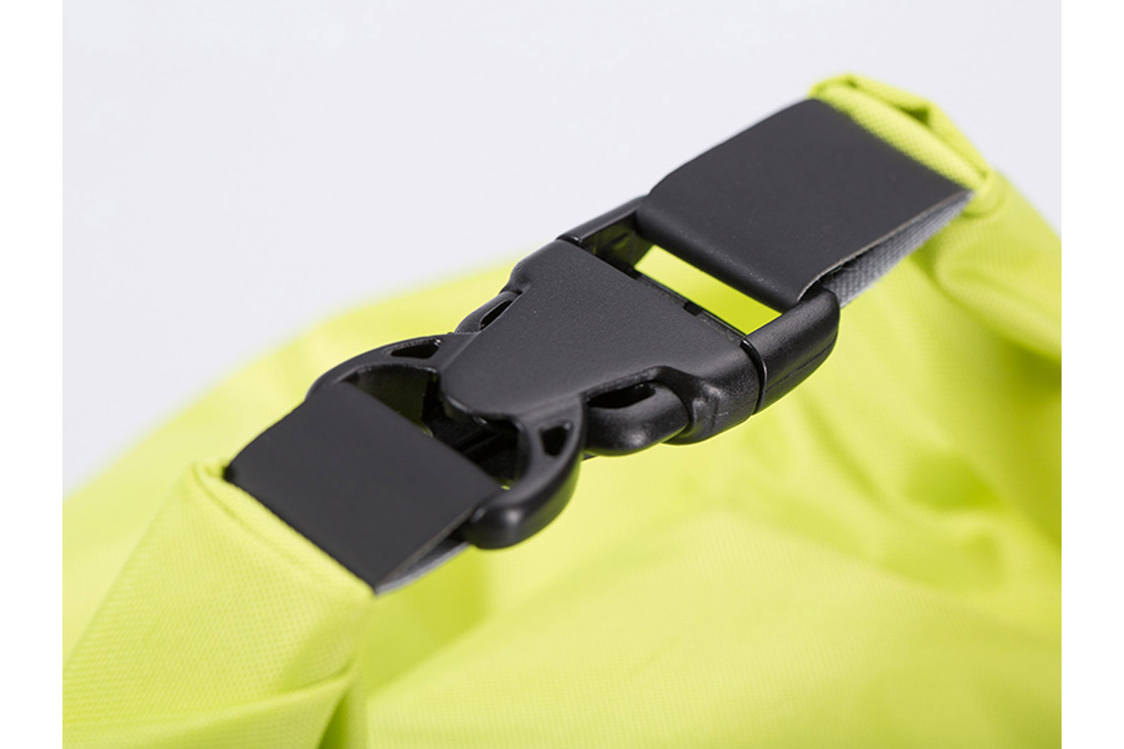 Side view of SW-Motech Drypack storage bag - 20 l. Yellow. Waterproof.