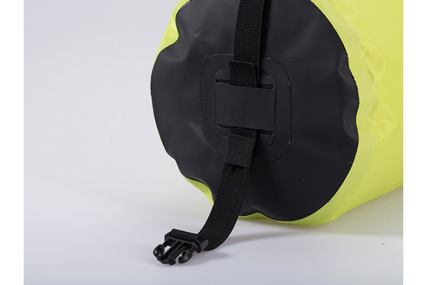Side view of SW-Motech Drypack storage bag - 20 l. Yellow. Waterproof.