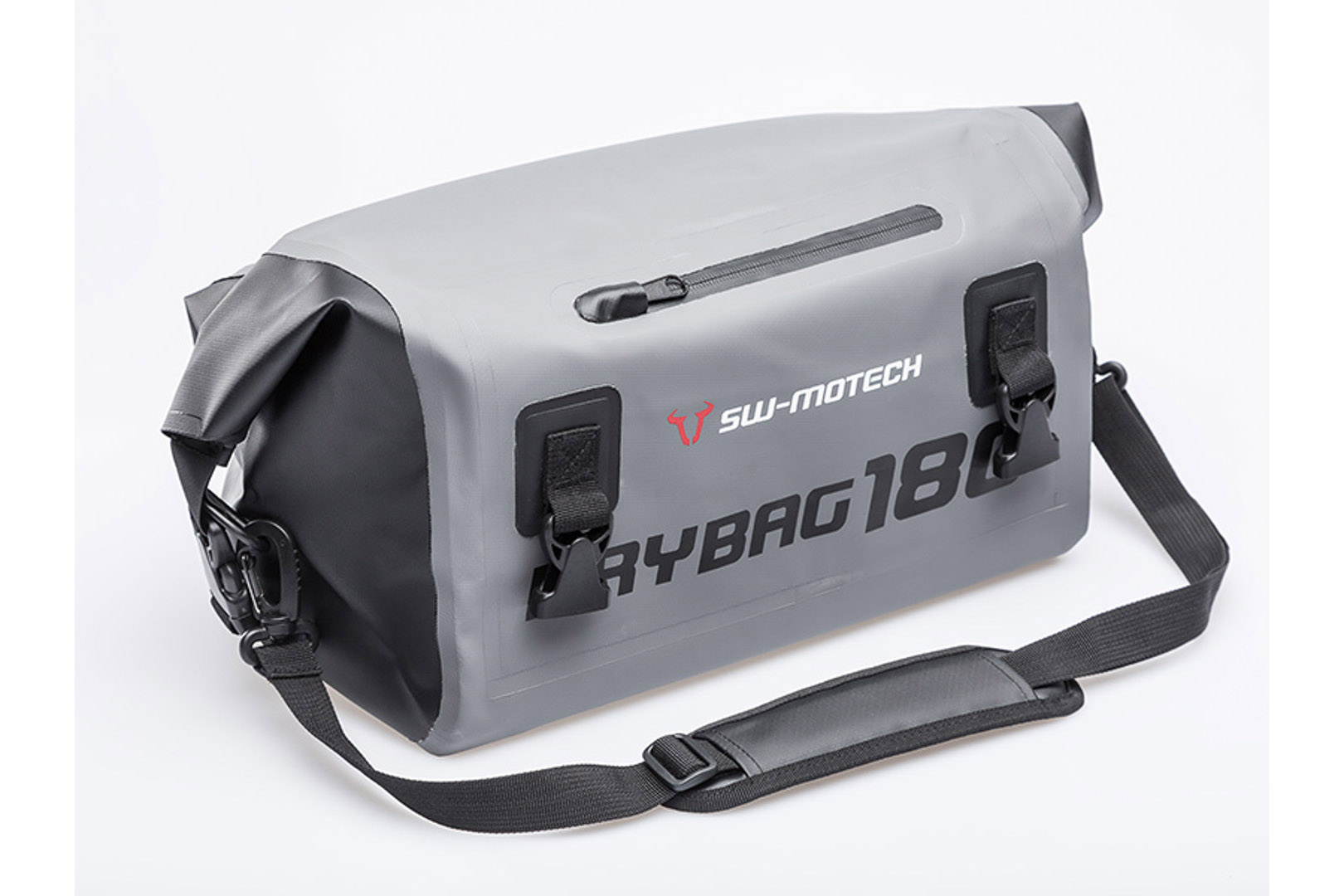 SW-Motech Drybag 180 Hecktasche - 18 l. Grau/Schwarz. Wasserdicht., schwarz-grau, schwarz-grau