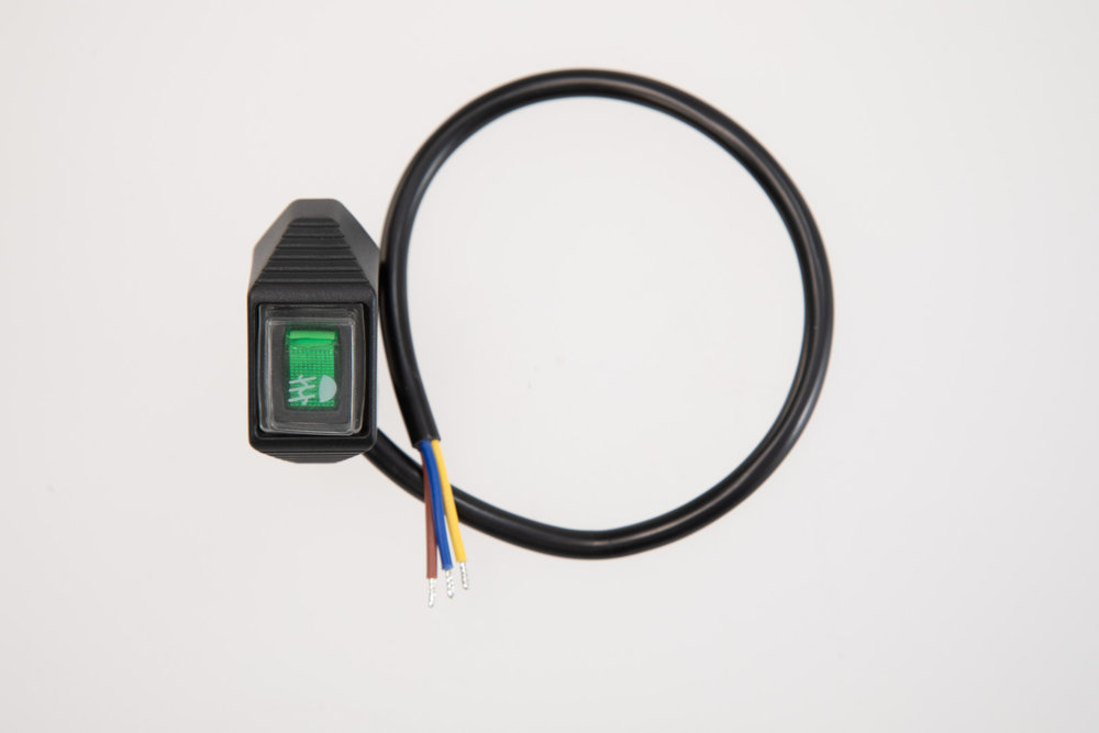 Interruptor de luz antiniebla SW-Motech EVO para cabina - Para luces antiniebla. Verde brillante.