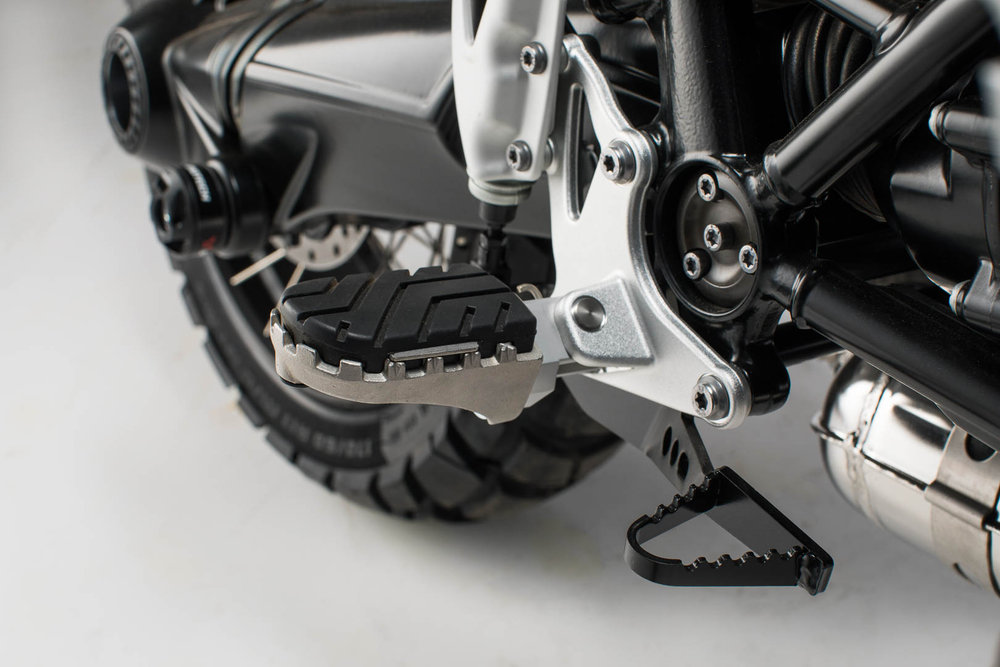 SW-Motech ION footrest kit - BMW R nineT Scrambler (16-), R nineT GS (16-).