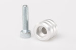 SW-Motech 15 mm d'extension. Aluminium. Gris. Universel. - 15 mm d'extension. Aluminium. Gris. Universel.