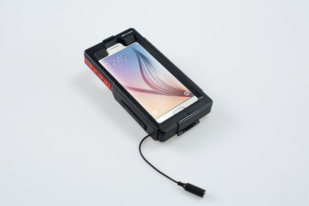 SW-Motech Hardcase para Samsung Galaxy S7 - Resistente al agua. Negro. Para soportes de GPS.