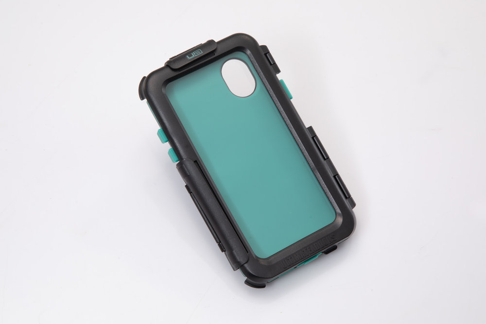SW-MotechHardcase para iPhone X / XS - Para soportes de GPS. Resistente al agua. Negro.