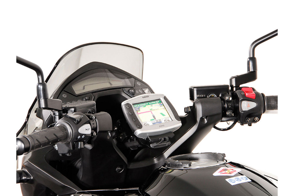 コックピット用SW-Motech GPSマウント - ブラック。ホンダ VFR800X クロスランナー (11-14)/(16-).