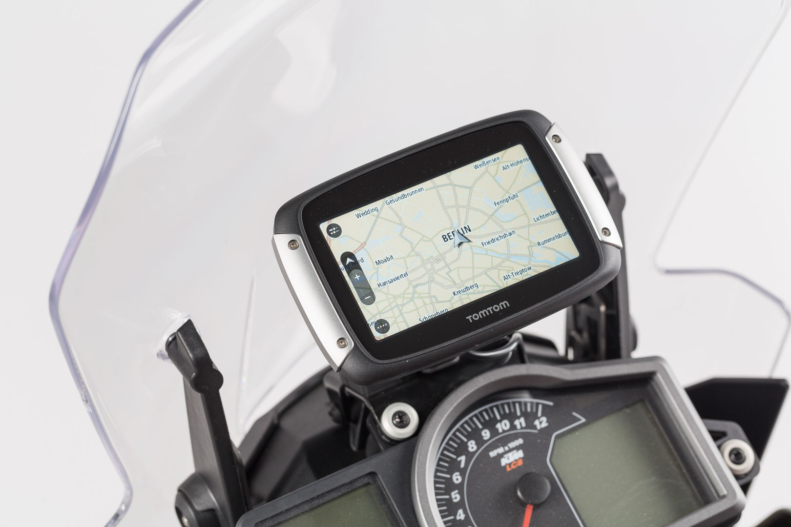Image of Supporto GPS SW-Motech per pozzetto - Nero. KTM 1050/1090/1190 Avventura., nero