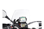 Soporte GPS SW-Motech para cabina - Negro. Yamaha XT1200Z Super Ténéré (10-13).