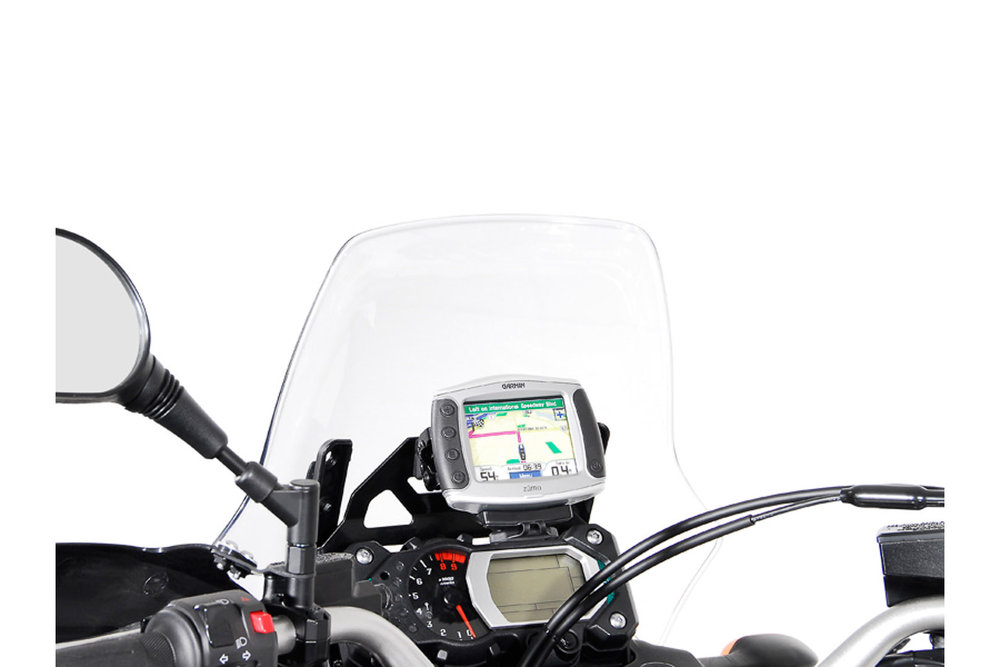 Supporto GPS SW-Motech per pozzetto - Nero. Yamaha XT1200Z Super Ténéré (10-13).