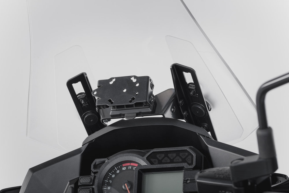 Supporto GPS SW-Motech per pozzetto - Nero. Kawasaki Versys 1000 (15-17).