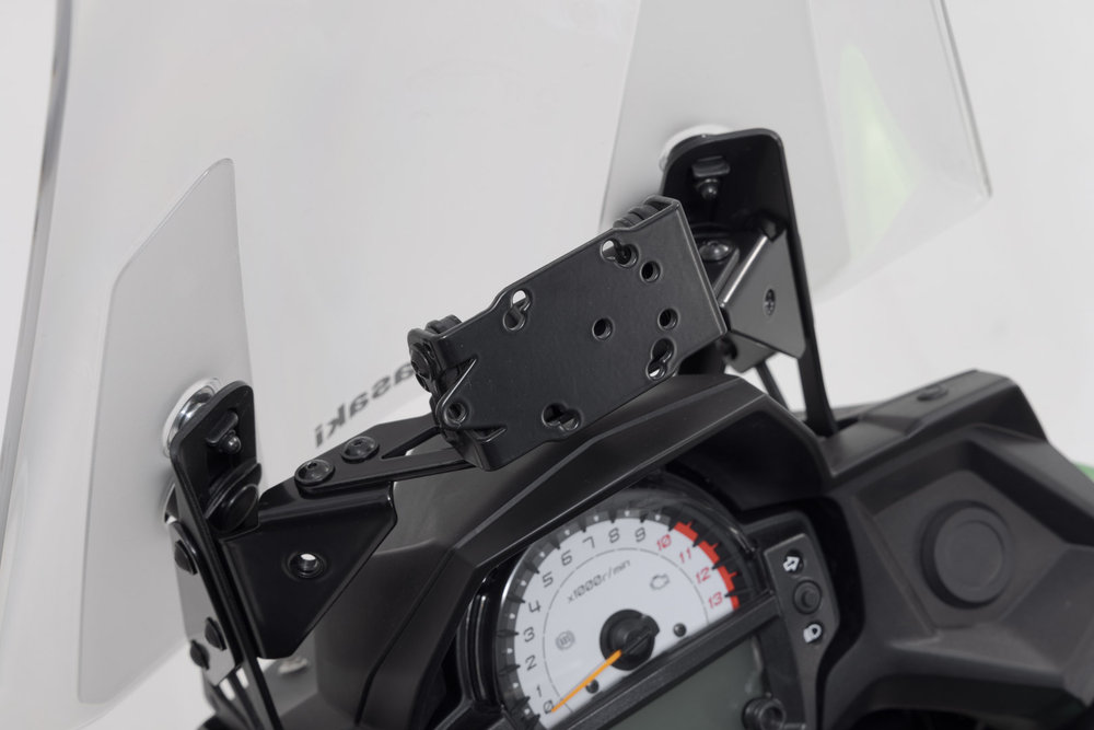 Supporto GPS SW-Motech per pozzetto - Nero. Kawasaki Versys 650 (14-21).