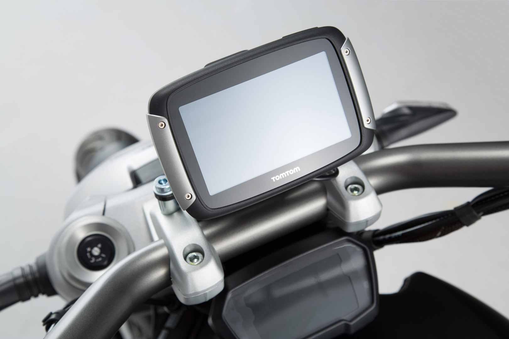 Image of Supporto GPS SW-Motech per manubrio - Nero. Ducati XDiavel/S (16-)., nero