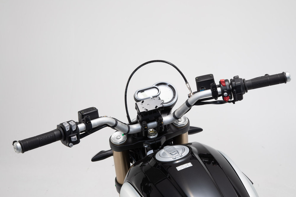 SW-Motech Uchwyt GPS do kierownicy - Czarny. Ducati Scrambler 1100 Sport (17-).