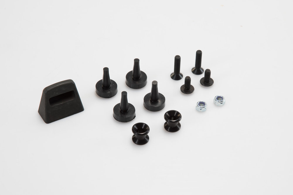 SW-Motech Adapter kit for ADVENTURE-RACK - Black. For Givi/Kappa Monokey.