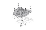 Placa adaptadora SW-Motech para ALU-RACK - Para maleta superior TRAX. Negro.
