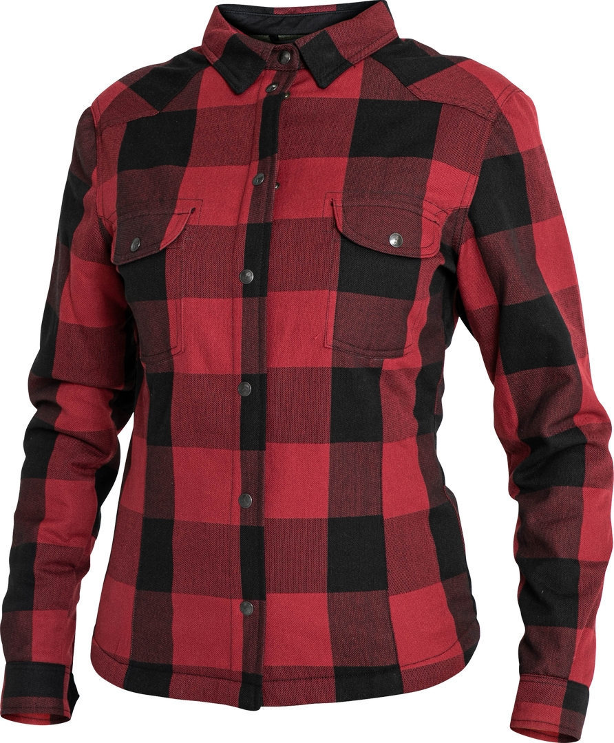 John Doe Motoshirt XTM Дамы Мотоцикл рубашка Черный/Красный XL 