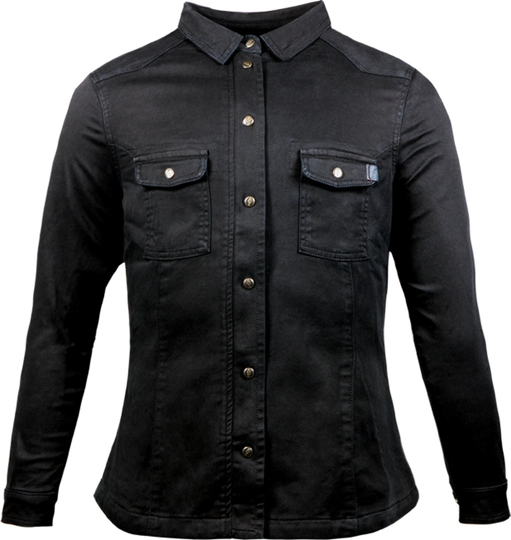 John Doe Motoshirt XTM Ladies Motorcycle Shirt, black, Size S for Women, black, Size S for Women