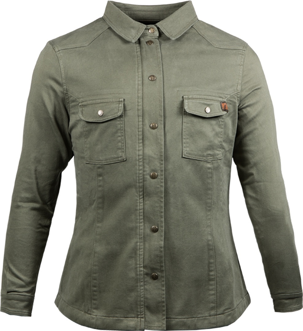 John Doe Motoshirt XTM Ladies Motorcycle Shirt, green, Size S for Women, green, Size S for Women