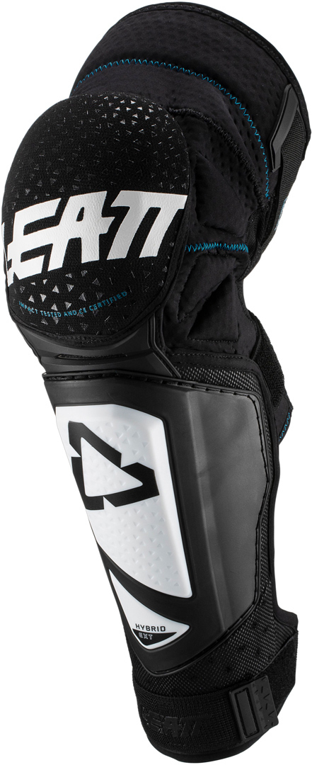 Leatt 3DF Hybrid EXT Motocross Knee/Shin Guard, white, Size S M, white, Size S M