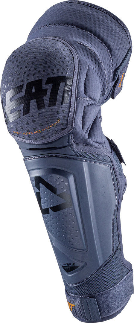 Leatt 3DF Hybrid EXT Motocross Knee/Shin Guard, blue, Size S M, blue, Size S M
