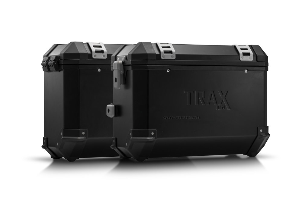 Sistema di valigie in alluminio SW-Motech TRAX ION - Nero. 37/37 l. Honda NC700 S/X, NC750 S/X.
