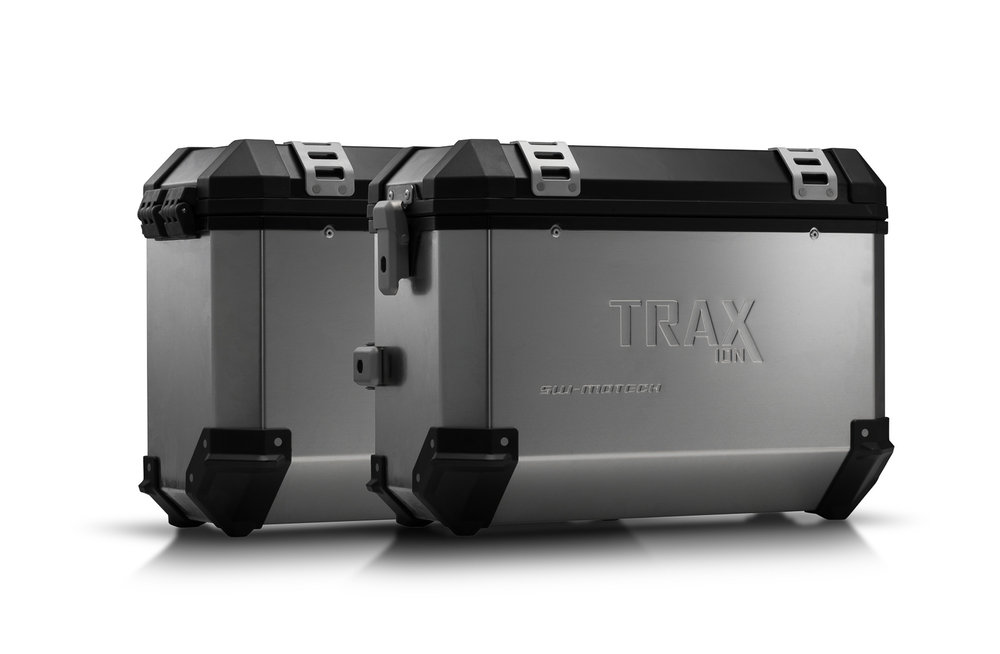 SW-Motech TRAX ION hliníkové pouzdro systém Silver 37/37 litrů - Honda NC700 S / X, NC750 – S / X