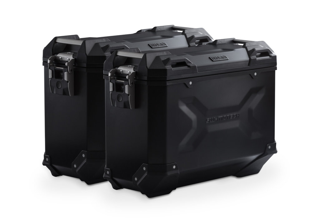 Sistema de caixa de alumínio SW-Motech TRAX ADV - Preto. 37/37 l. Honda NC700 S/X, NC750 S/X.
