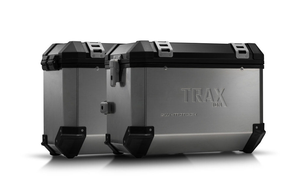 SW-Motech TRAX ION aluminium case system - Silver. 45/37 l. CRF1000L Africa Twin (15-17). aluminium case system Silver 45/37 Liter - Honda CRF1000L Africa Twin (15-17)