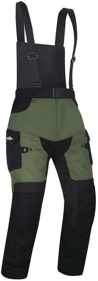 Oxford Montreal 3.0 Motorcycle Textile Pants, green-multicolored, Size L, green-multicolored, Size L