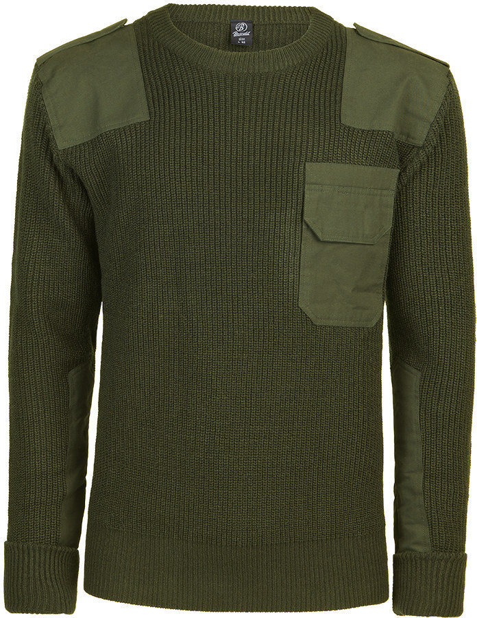 Brandit BW Pullover, green, Size L, green, Size L