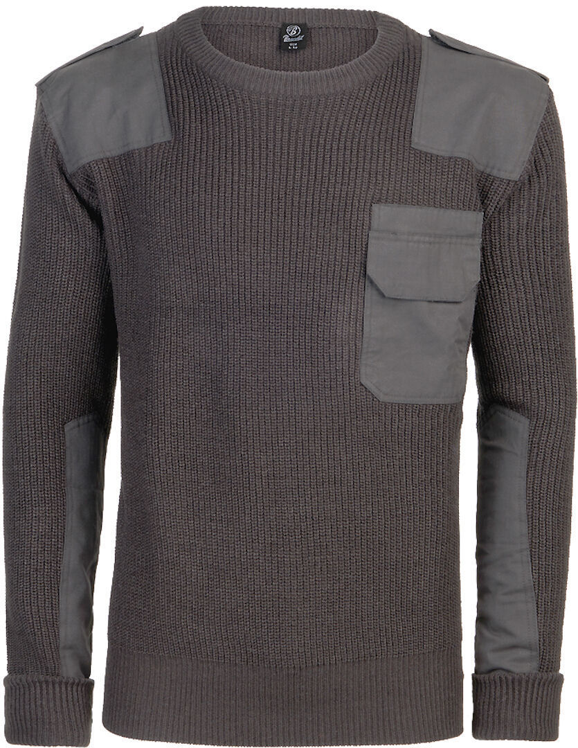 Brandit BW Pullover, black-grey, Size M, black-grey, Size M