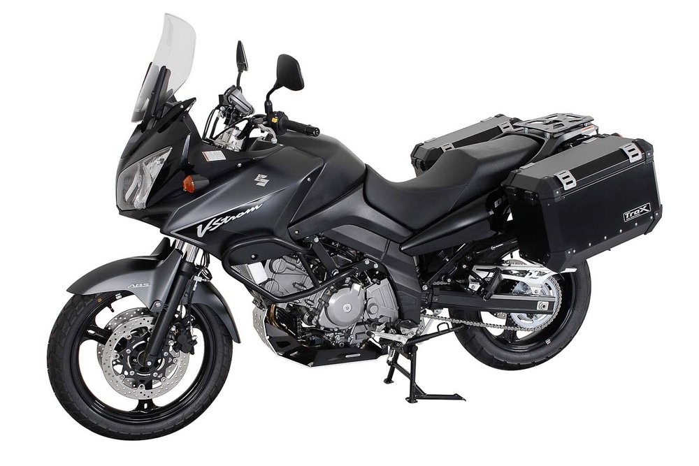 sw motech evo side carriers black suzuki dl 650 v strom 04 10