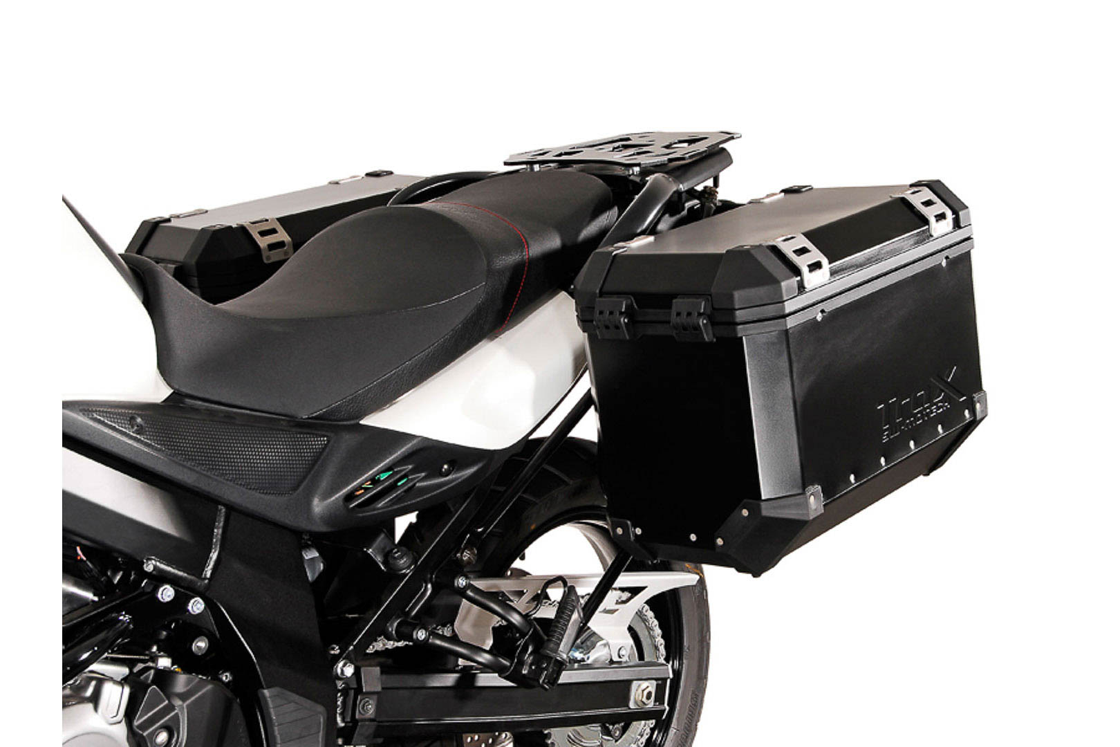 Sw-Motech Unisex Black Evo Side Carriers - Suzuki Dl 650 (11-16).