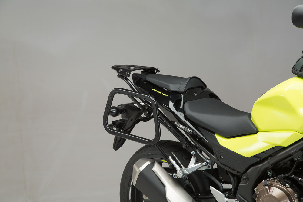 SW-Motech EVO sivutelineet - Musta. Honda CB500F (-18) / CBR500R (16-).