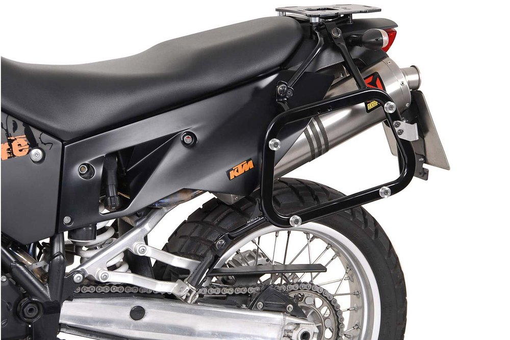 SW Motech EVO side carriers Black. KTM LC8 950 990 Adventure