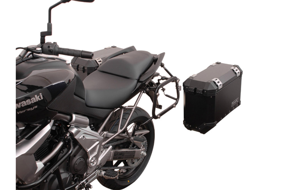 SW Motech EVO side carriers Black. Kawasaki Versys 650 07 14