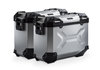 SW-Motech TRAX ADV aluminium case system - Silver. 37/37 l. Kawasaki Versys 650 (06-14).