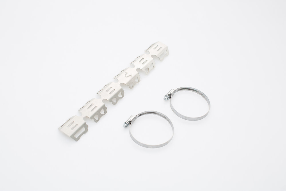 SW-Motech Krümmerschutz - Für Krümmer Ø 50-70 mm. Edelstahl. Silbern.