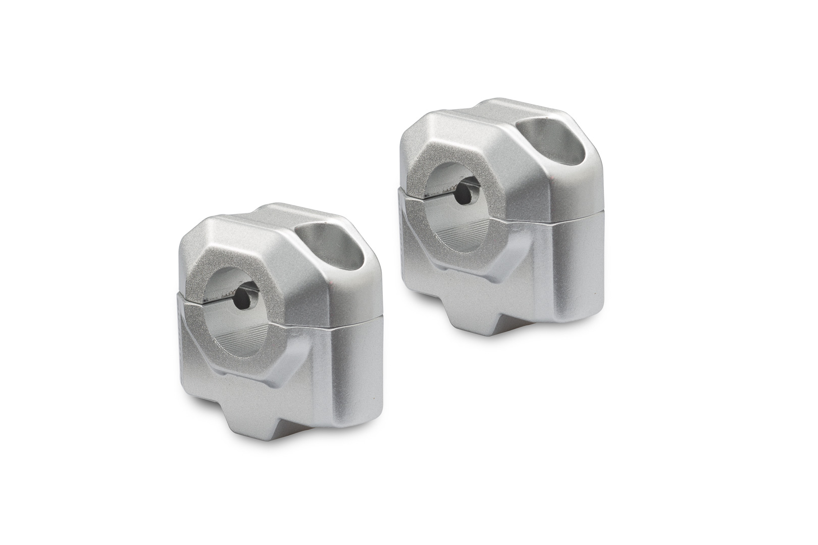 SW-Motech Bar riser for Ø 22 mm handlebar - H=25 mm. Silver., silver