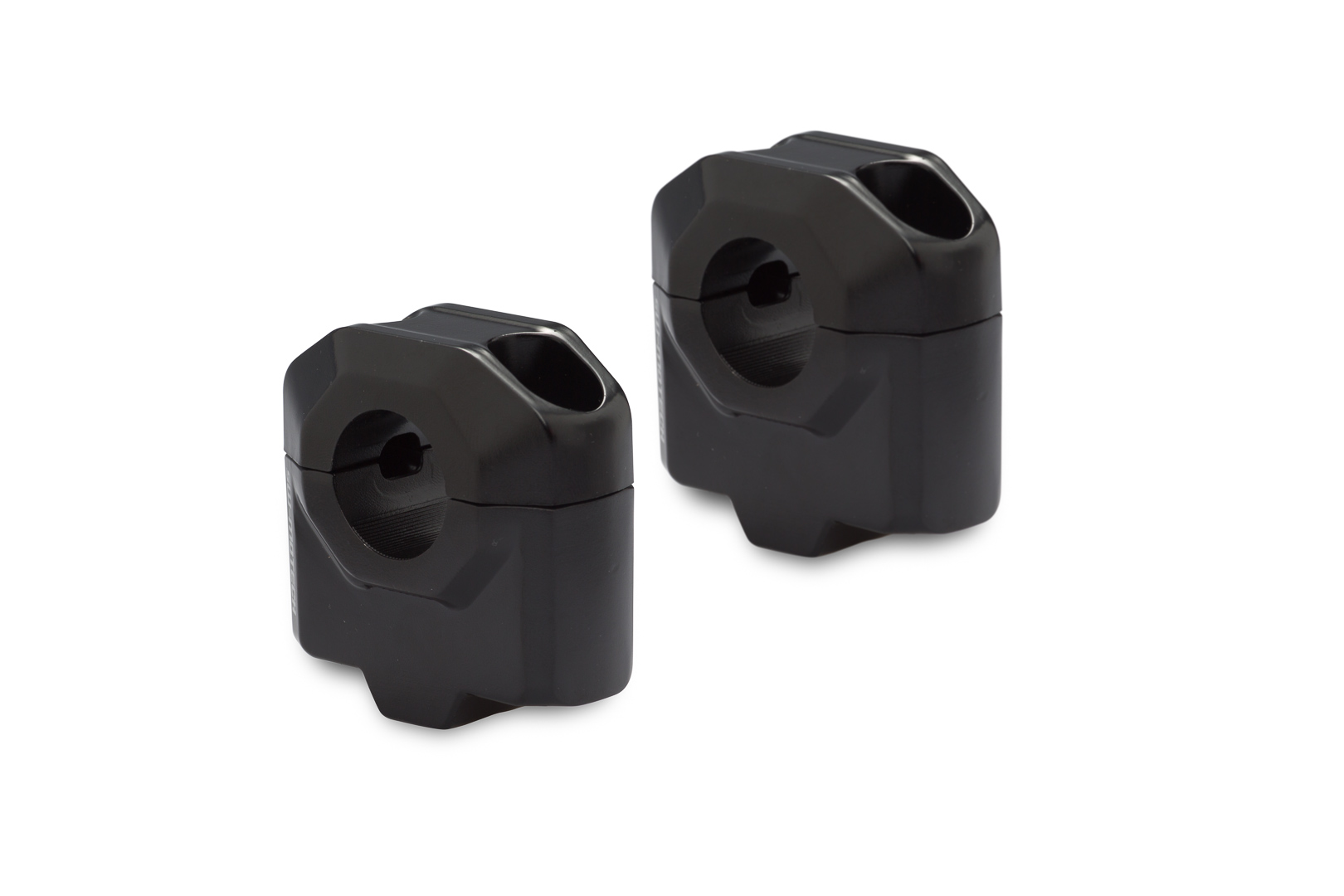 SW-Motech Bar riser for Ø 22 mm handlebar - H=30 mm. Black., black