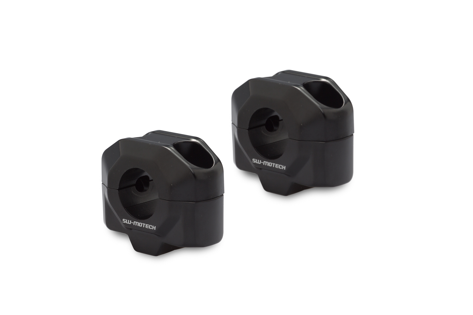SW-Motech Bar riser for Ø 22 mm handlebar - H=20 mm. Black., black