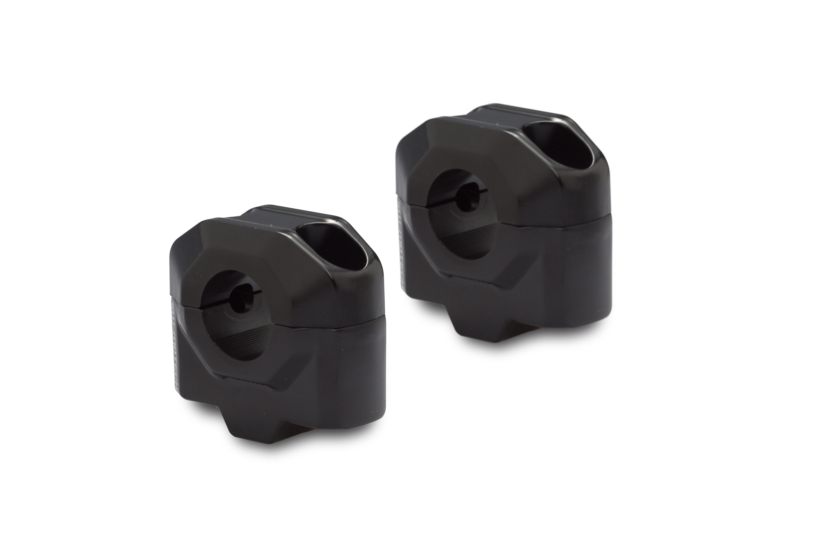 SW-Motech Bar riser for Ø 22 mm handlebar - H=25 mm. Black., black