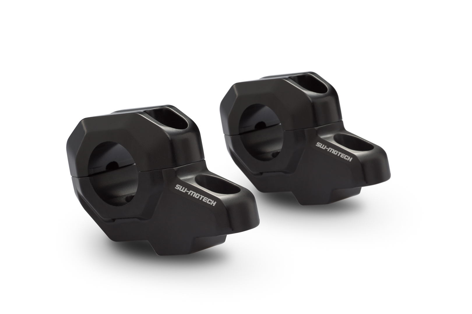 SW-Motech Bar back for Ø 28 mm handlebar - H=30 mm. Back 22 mm. Black., black