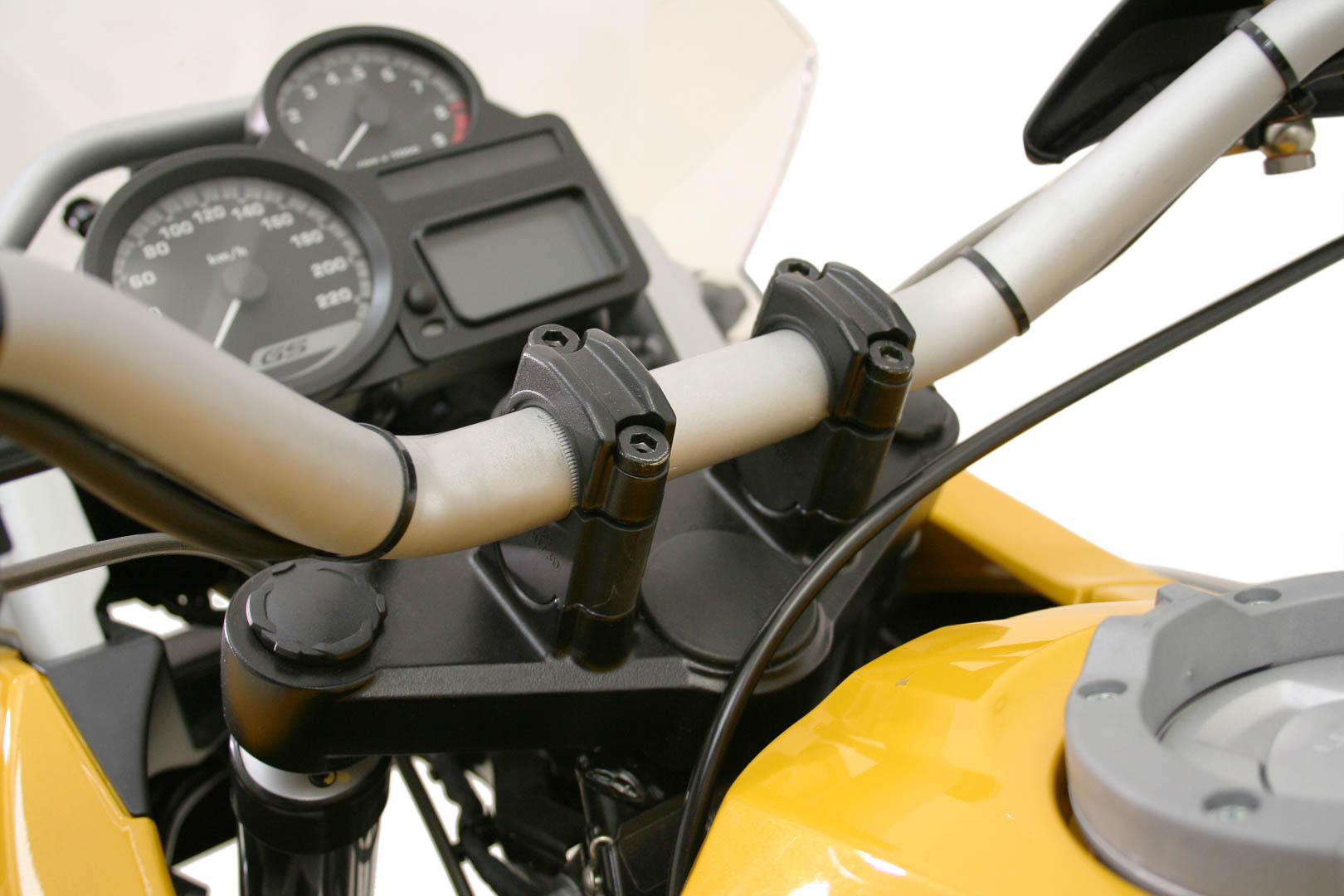 SW-Motech Bar riser - H=30 mm. Black. BMW R1200GS/Adv., F800GS Adv., black