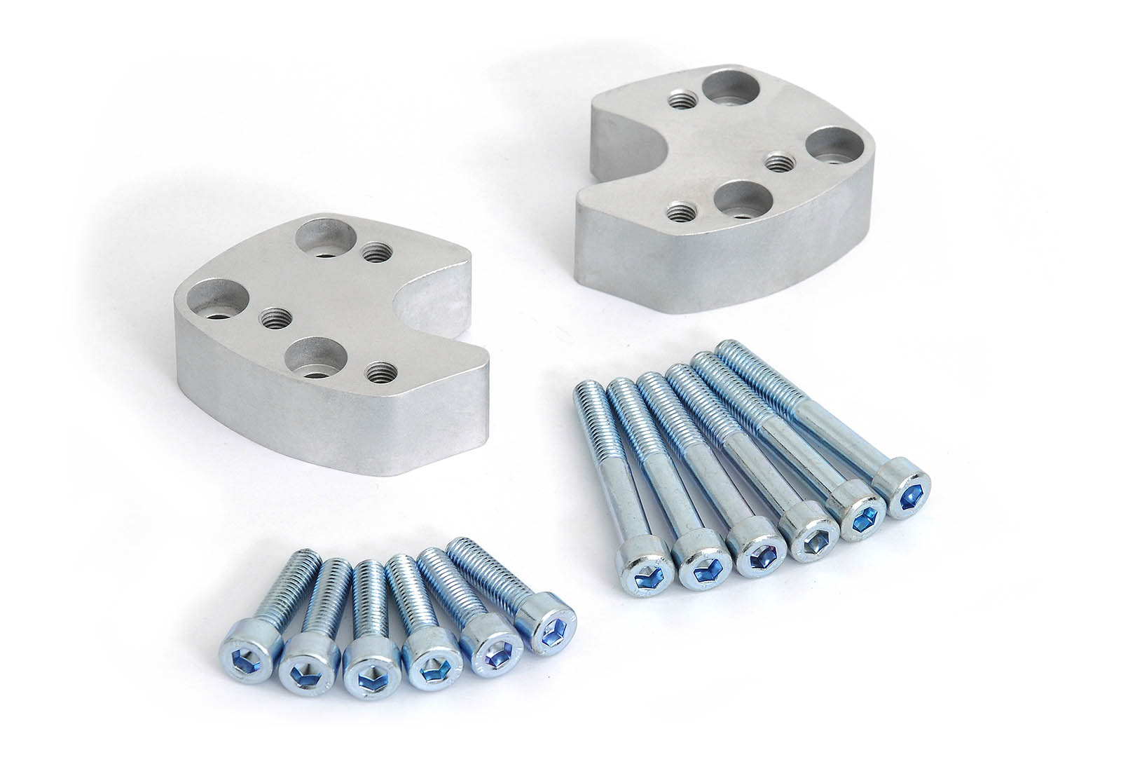 SW-Motech Bar riser - H=27 mm. Silver. Yamaha FJR 1300 (00-05)., silver