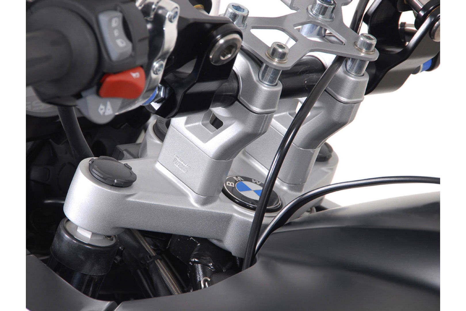SW-Motech Bar riser - H=30 mm. Silver. BMW R1200GS/Adventure (08-)., silver