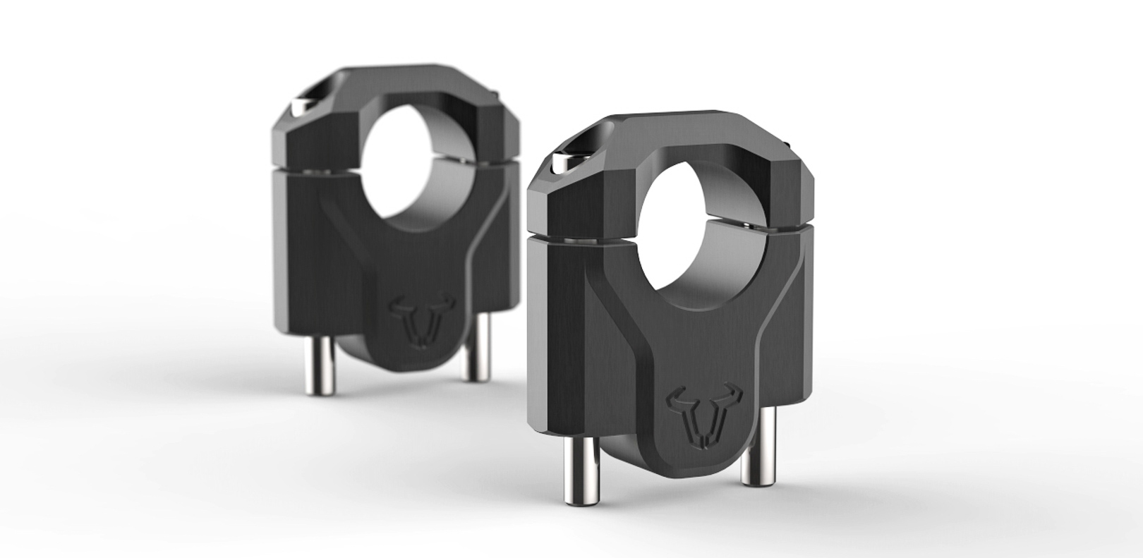SW-Motech Bar riser - H=40 mm. Black. R1200GS LC/Adv/Rallye, R1250GS., black