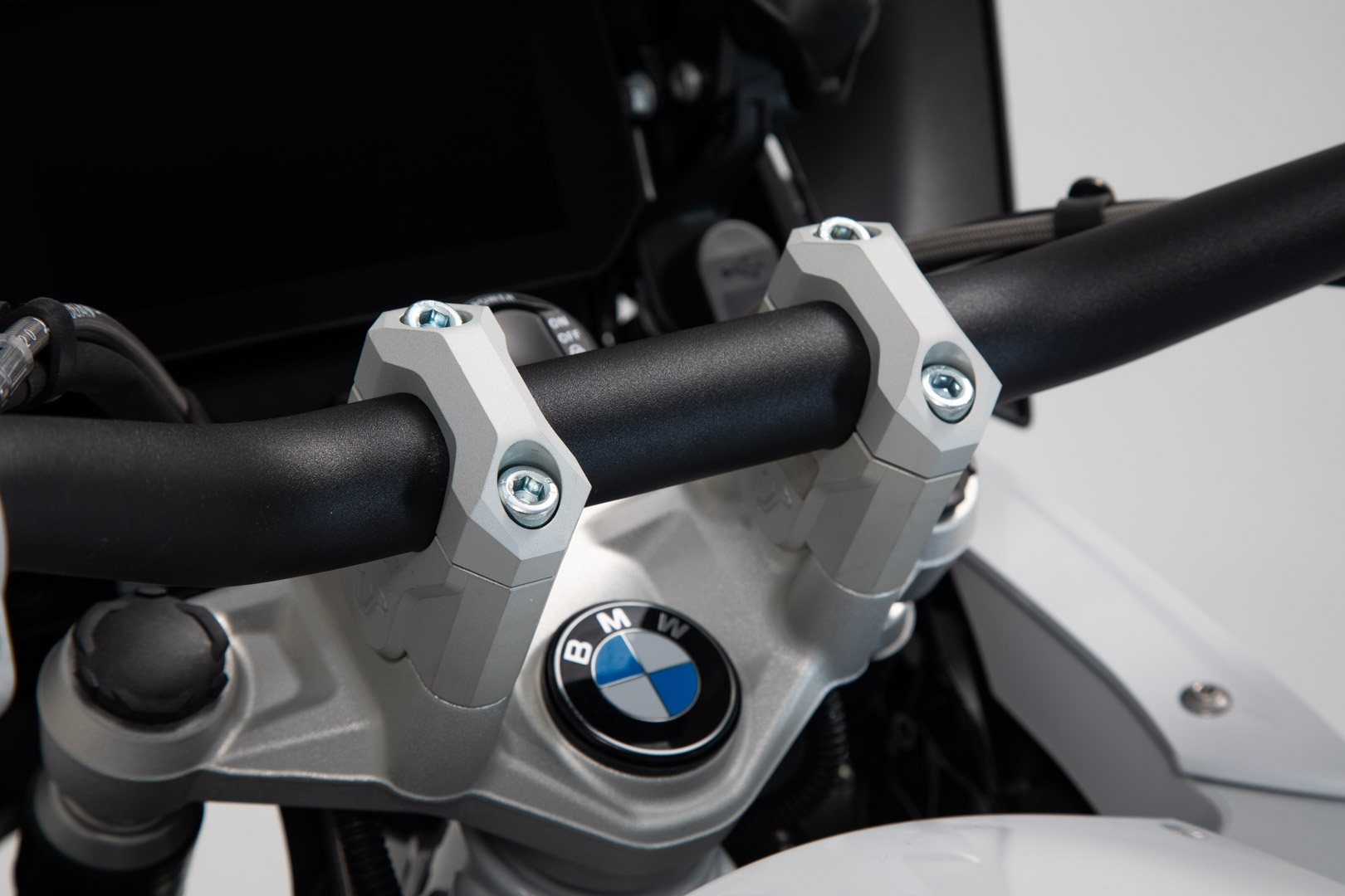 SW-Motech Bar riser - H=40 mm. Silver. BMW R1200GS LC / Adv. (13-)., silver