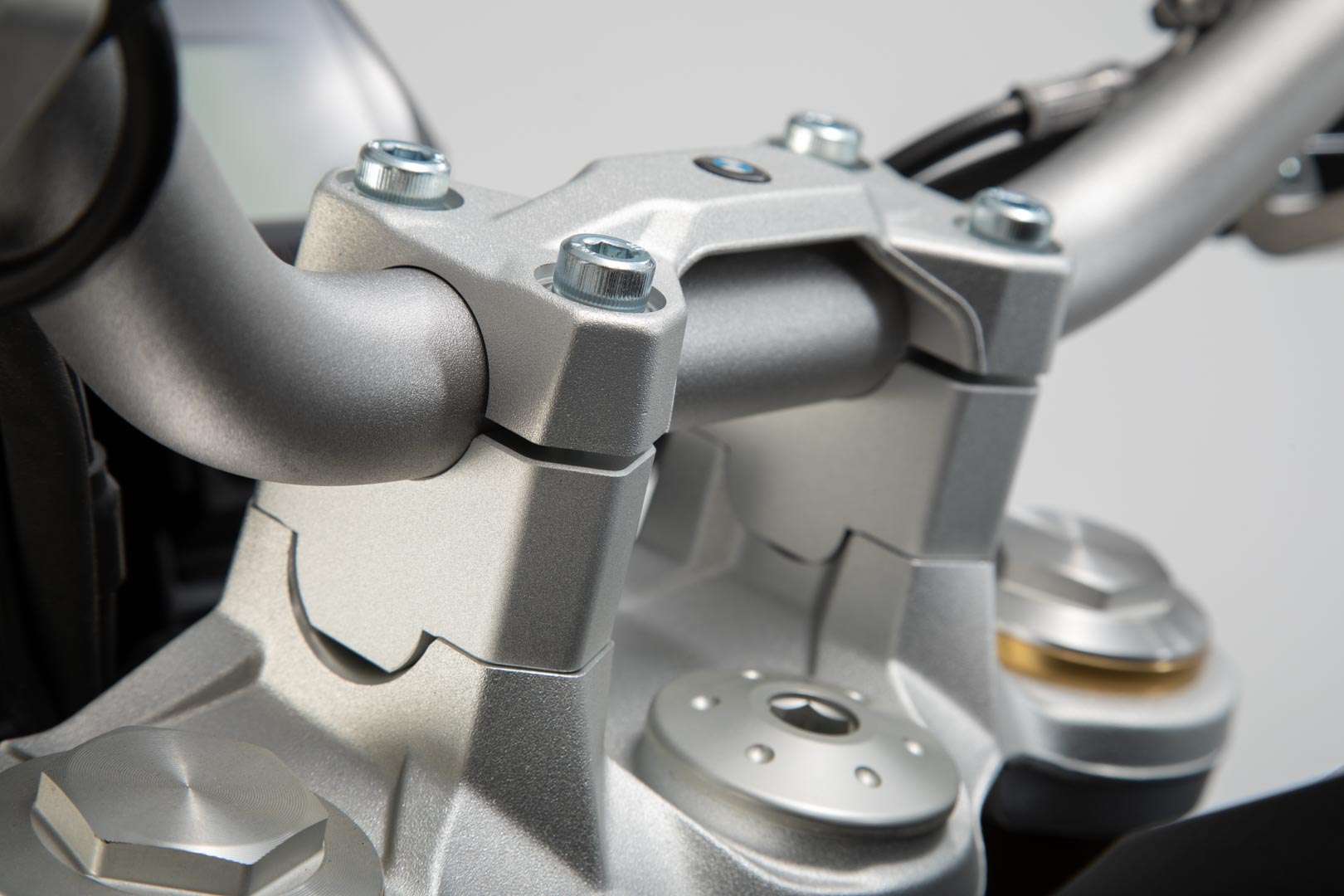 SW-Motech Bar riser - H=30 mm. Silver. BMW F 850 GS (18-)., silver
